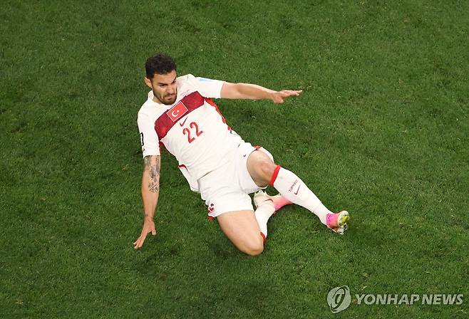 결승 골 넣은 튀르키예의 칸 아이한. [AFP=연합뉴스]