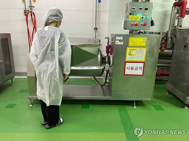 20대 근무자 사망사고 발생한 SPL 평택공장 내부 모습 [독자 제공. 재판매 및 DB 금지]