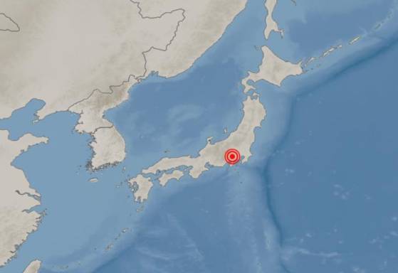 일본 도쿄도 하치오지시 서남서쪽 29km 지역. 〈사진=기상청 갈무리〉