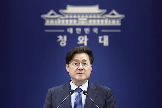홍익표 청와대 정무수석. 연합뉴스