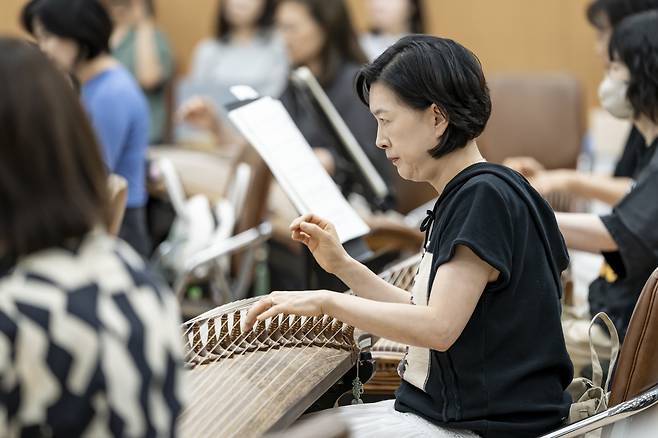 ‘공존’ 연습 현장 [국립국악관현악단 제공]