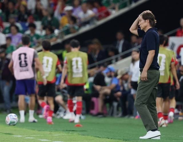 홍명보 감독은 대한민국 축구 역사상 최악의 월드컵을 두 번이나 지휘한 지도자가 됐다. 사진=연합뉴스