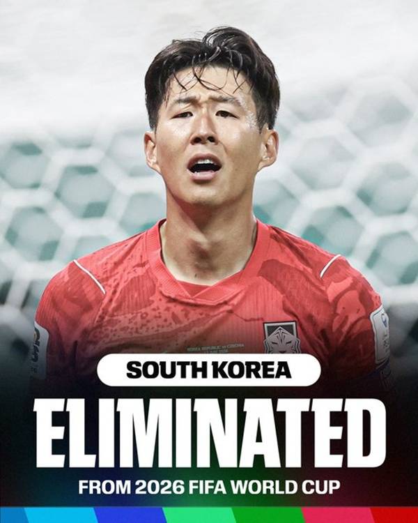 ▲ 2026 북중미 월드컵에서 조별리그 탈락 쓴잔을 마신 한국의 부진을 해외 외신도 집중 조명했다. ⓒ 'ESPN' SNS