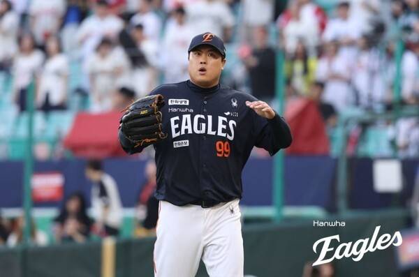 28일 한화가 인천 SSG랜더스필드에서 열린 2026 신한 SOL KBO리그 원정경기에서 SSG를 6-3으로 제압했다.(한화 선발투수 류현진, 6이닝 81구 6피안타 7탈삼진1실점). /사진=한화 이글스