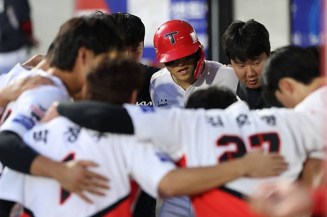 환호하는 KIA 타이거즈 선수들. 사진제공=KIA 타이거즈