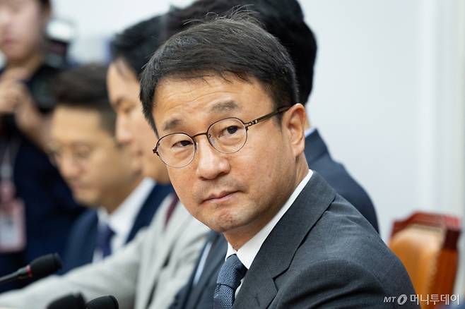 (서울=뉴스1) 유승관 기자 = 한병도 더불어민주당 당대표 직무대행 겸 원내대표가 30일 서울 여의도 국회에서 열린 원내대책회의에 참석하고 있다. 2026.6.30/뉴스1  Copyright (C) 뉴스1. All rights reserved. 무단 전재 및 재배포,  AI학습 이용 금지. /사진=(서울=뉴스1) 유승관 기자