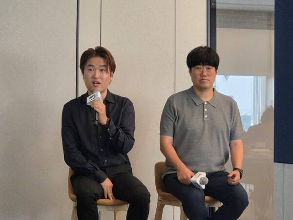 (왼쪽부터) 신은수 AWS 코리아 보안 전문 수석 솔루션즈 아키텍트, 이진욱 LG CNS RED팀 팀장. [출처=이수진 기자]