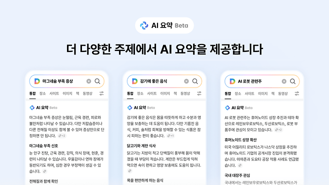 다음 'AI 요약' 소개 이미지.[사진=업스테이지]