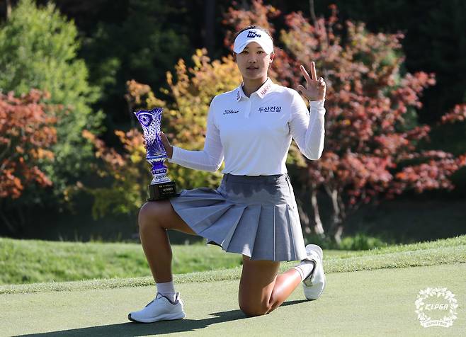지난주 시즌 3승을 달성했던 김민솔. (KLPGA 제공. 재판매 및 DB 금지)