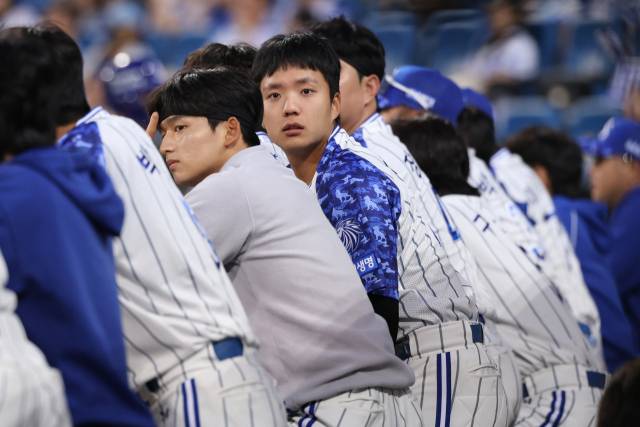 삼성 라이온즈의 김상준(왼쪽)과 김현준. 삼성 제공