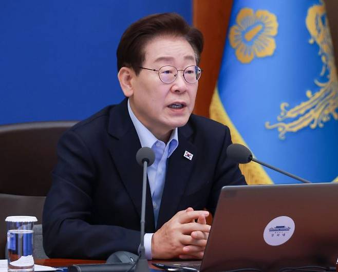 이재명 대통령이 2일 청와대에서 열린 수석보좌관회의에서 발언하고 있다. 2026.7.2 연합뉴스