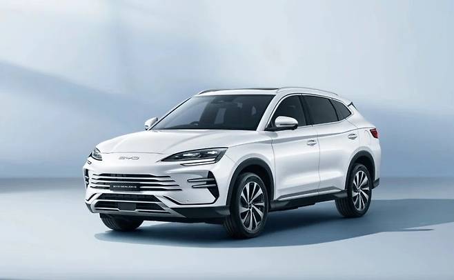 국내 출시가 예상되는 BYD의 중형 플러그인하이브리드(PHEV) SUV ‘씨라이언 6 DM-i’. [BYD코리아 제공]
