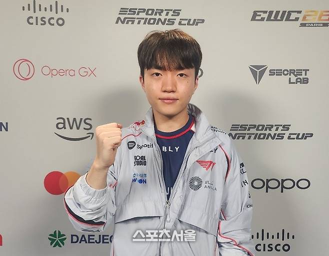 ‘케리아’ 류민석이 4일 중국 BLG와의 MSI 브래킷 스테이지 1라운드를 마친 후 인터뷰를 하고 있다. 대전=김민규 기자 kmg@sportsseoul.com