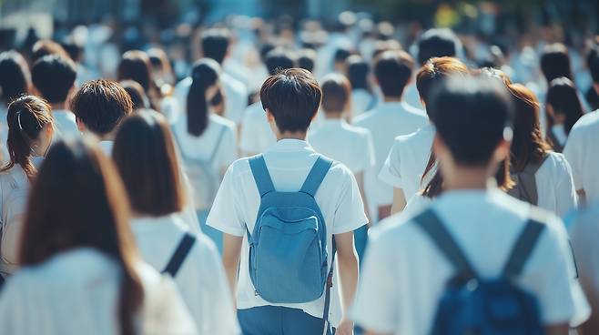 등교하는 학생들.[게티이미지뱅크]