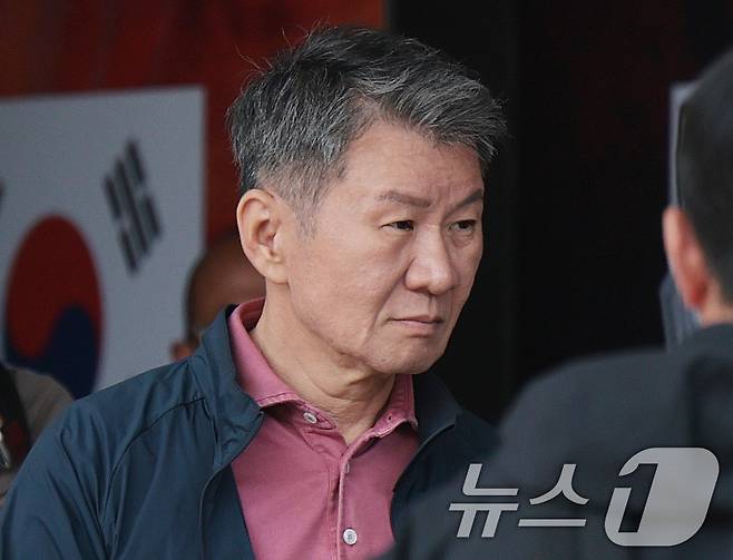 사직서를 제출한 정몽규 대한축구협회장 ⓒ 뉴스1 박지혜 기자