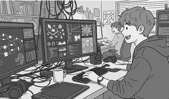 AI를 활용한 게임 개발 / 출처: AI 활용