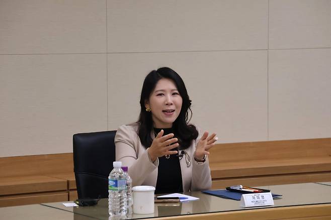 인터뷰하는 차미영 단장 [과총 제공. 재판매 및 DB 금지]