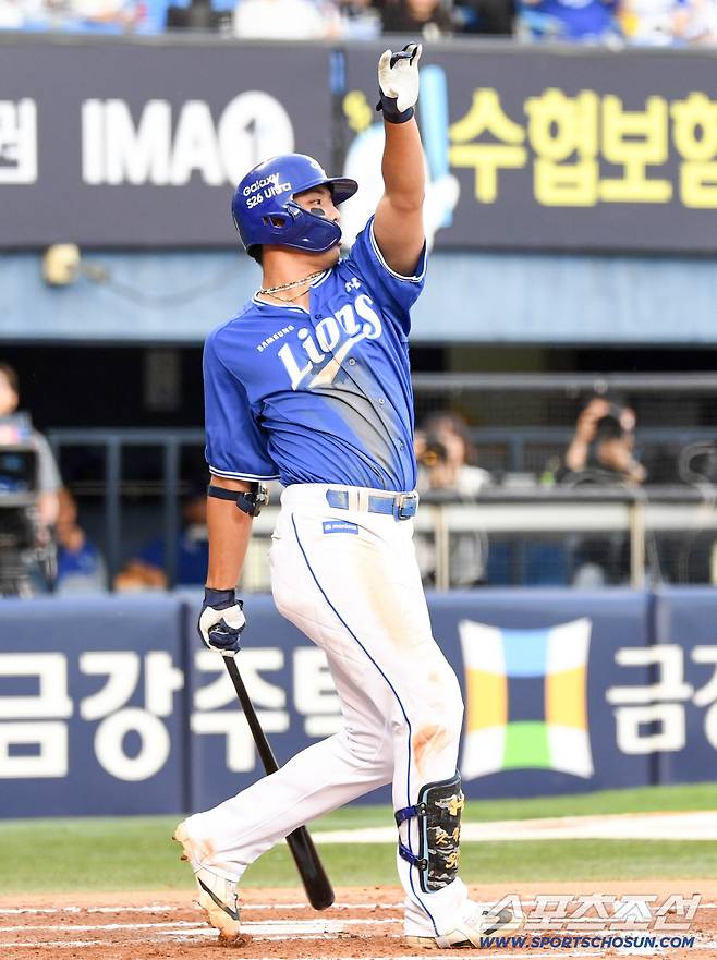 23일 잠실구장에서 열린 LG와 삼성의 경기. 삼성 김영웅이 타격을 하고 있다. 잠실=박재만 기자 pjm@sportschosun.com/2026.06.23/
