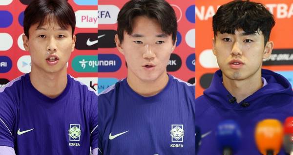 국가대표 축구선수 이기혁(강원), 엄지성(스완지), 양현준(셀틱)이 아이치 나고야 아시안게임 남자축구 와일드카드로 발탁됐다. 사진은 왼쪽부터 축구선수 엄지성, 양현준, 이기혁 모습. /사진=뉴시스, 뉴스1, 스타뉴스