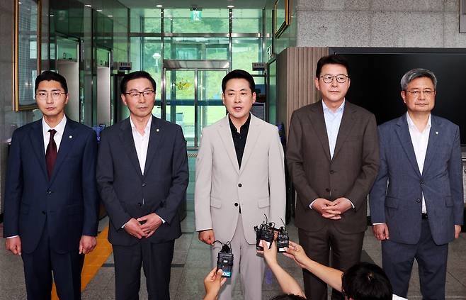 면담 무산에 항의하는 장동혁 국민의힘 대표. 2026.7.9 / 사진=연합뉴스