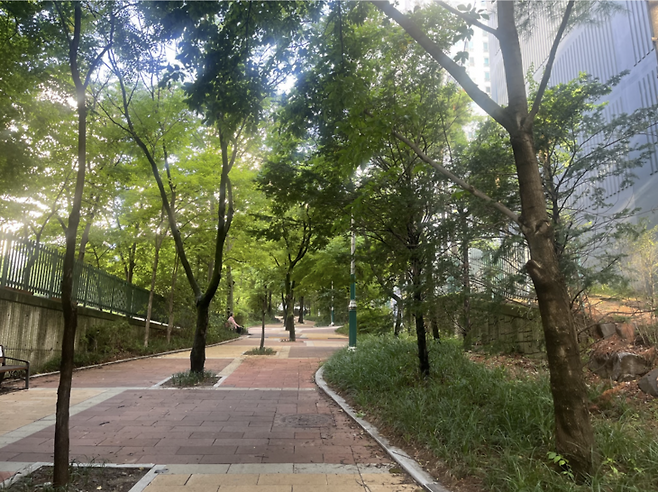▲서울 마포구 상암동 월드컵파크 2단지 산책로 전경. 사진=이지민 인턴기자