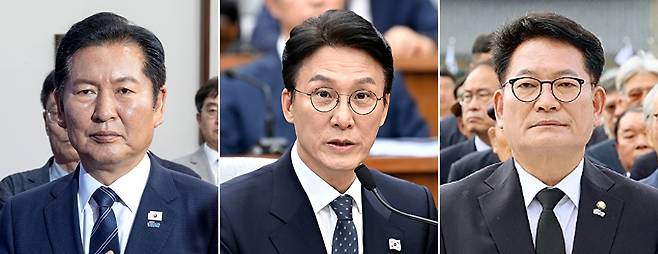 왼쪽부터 정청래 전 대표, 김민석 국무총리, 송영길 전 대표. [사진=아이뉴스24 DB]