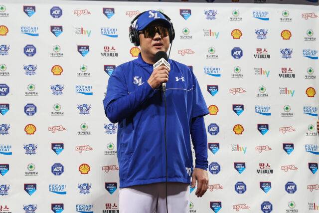 박진만 감독이 삼성 라이온즈를 전반기 1위로 이끌었다./삼성 라이온즈 제공