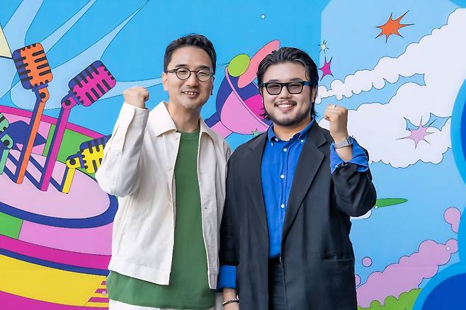 올해 여우락 페스티벌의 예술감독 이한철과 음악감독 유태평양. ⓒ국립극장