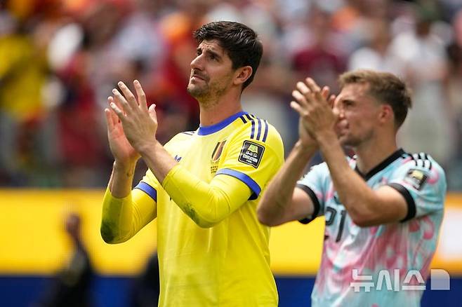 [잉글우드=AP/뉴시스] 벨기에 축구대표팀 골키퍼 티보 쿠르투아. 2026.07.10.