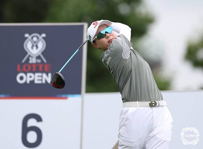 김효주의 드라이버 샷.(사진=KLPGA 제공)