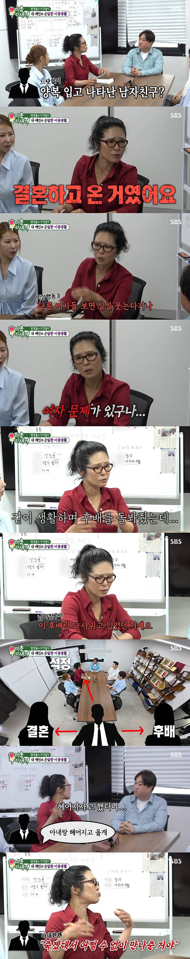 Actor Hwang Seok-jeong appeared on SBSs My Little Old Boy and revealed a shocking story about his past first love: while they were dating, he got married and was even simultaneously seeing his junior colleague. Hwang stated that he instinctively sensed the infidelity through his boyfriends suspicious behavior and later discovered that he was maintaining a complicated relationship involving his wife, himself, and his junior colleague. Despite informing him of their breakup, the partner displayed an irresponsible attitude, blaming Hwang Seok-jeong to his wife and habitually lying. Hwang Seok-jeong conveyed the sense of injustice and bitterness he felt at the time, evoking sympathy from viewers.