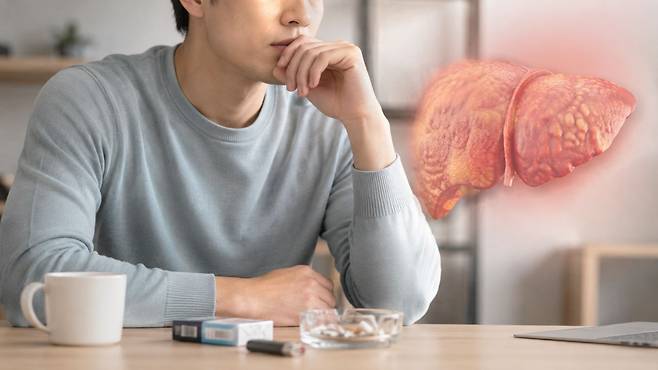 흡연하는 20~30대는 비흡연자보다 지방간 고위험군에 속할 위험이 높다는 연구가 발표됐다｜출처: ChatGPT 생성