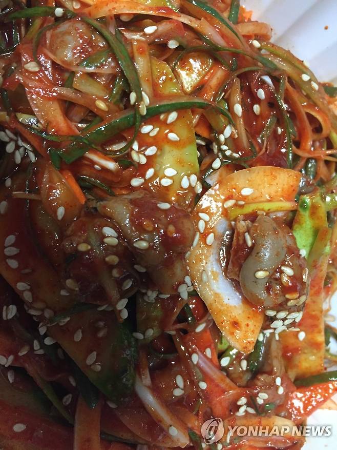 골뱅이 무침 [연합뉴스 자료사진. 촬영 이충원]