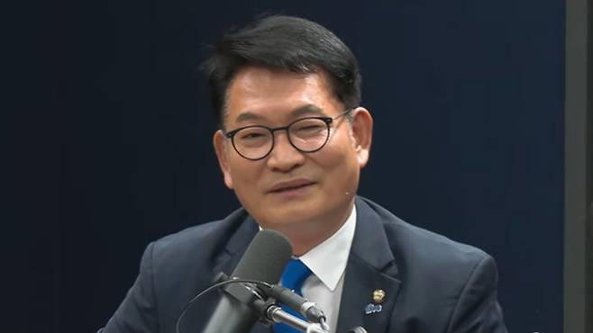 '김어준의 뉴스공장' 출연한 송영길 전 더불어민주당 대표 [유튜브 캡처]