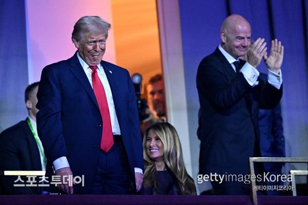 트럼프 대통령과 인판티노 FIFA 회장 / 사진=Gettyimages 제공