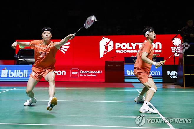 배드민턴 남자복식 세계랭킹 1위 서승재-김원호 [EPA=연합뉴스]