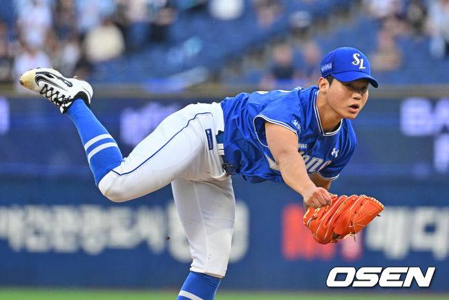 [OSEN=창원, 이석우 기자] 삼성 라이온즈 김백산 138 2026.07.02 / foto0307@osen.co.kr