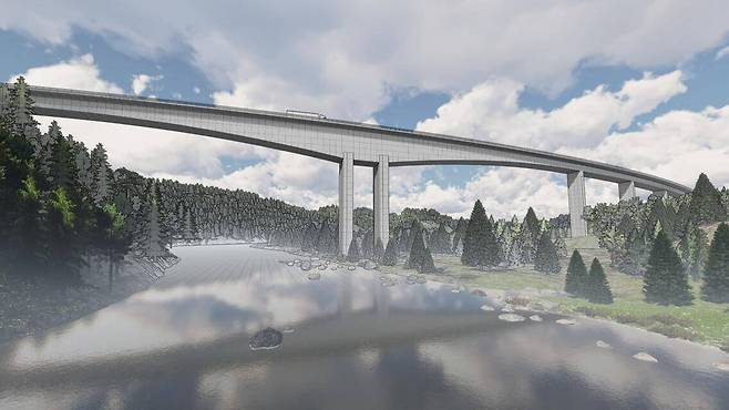 트림블의 테클라 기술을 적용한 노르웨이 란셀바 교량(Randselva Bridge) / 출처=트림블코리아