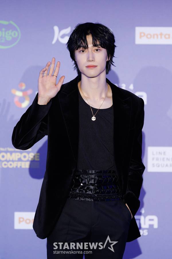 배우 곽동연이 22일 오후 일본 오사카 교세라 돔에서 진행된 '2024 마마어워즈 재팬'(2024 MAMA AWARDS JAPAN) 레드카펫 행사에 참석해 포즈를 취하고 있다. /사진제공=CJENM 2024.11.22 /사진=이동훈 photoguy@