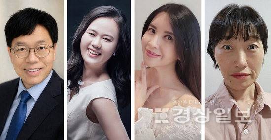 ▲ 연출가 한동호, 피아니스트 설명희, 배우 조이안, 배우 권미영(왼쪽부터)