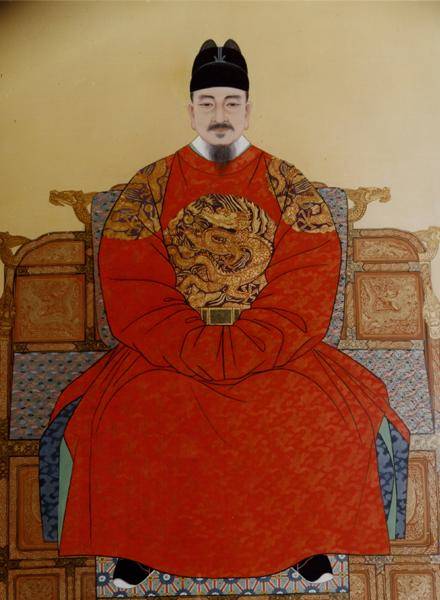 세종대왕 표준영정. 1973년 김기창 작. 전통문화포털 캡처