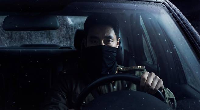 SBS 드라마 '김부장' 2회 중 인공지능(AI)으로 생성된 오프닝 시퀀스 속 김 부장(소지섭)의 모습. 모피어스 스튜디오 제공