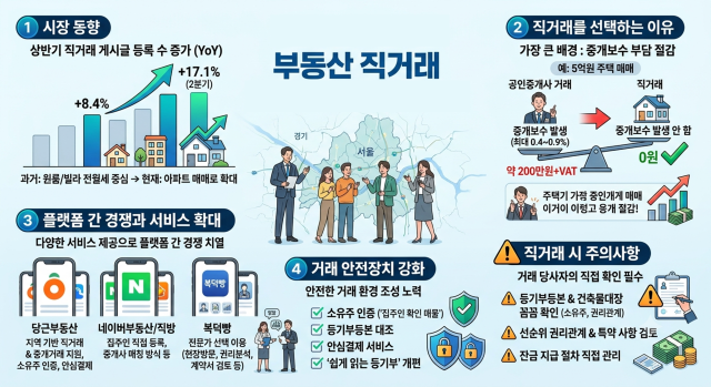 부동산 직거래 관련 현황 및 특징[그래픽=제미나이·이은별 기자]
