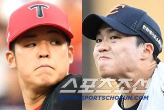 KIA 시라카와(왼쪽)와 한화 왕옌청이 23일 대전에서 KBO리그 최초로 일본-대만 투수 선발 맞대결을 펼친다. 스포츠조선DB