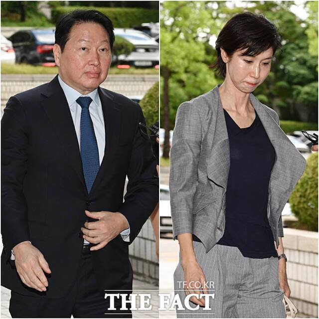 최태원 SK그룹 회장이 노소영 아트센터 나비관장에게 이혼에 따른 재산분할로 9440억원을 지급해야한다는 파기환송심 판단이 나왔다. /배정한 기자