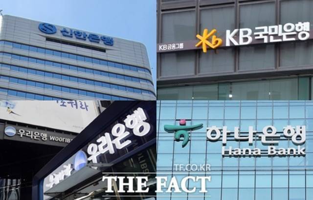 24일 각 금융그룹에 따르면 올해 상반기 KB·신한·하나·우리금융 등 4대 금융그룹의 당기순이익 합계는 11조3392억원으로, 전년 동기 10조3254억원보다 1조138억원(9.8%) 증가했다. /더팩트 DB