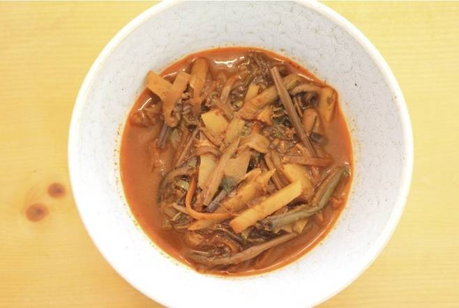 경봉스님의 '채개장'. 경봉스님 제공. '마내하우스 자연식연구소' 블로그 캡처