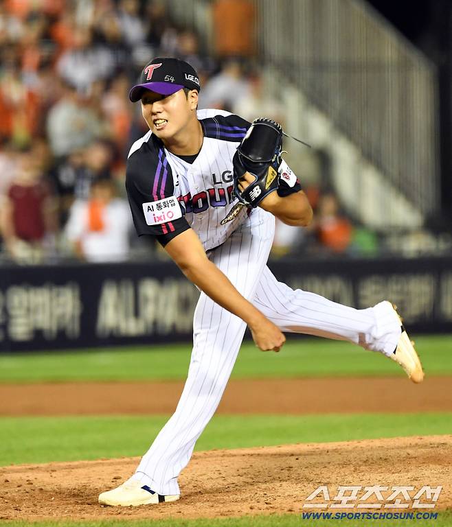 3일 잠실구장에서 열린 LG와 한화의 경기. LG 박시원이 역투하고 있다. 잠실=박재만 기자 pjm@sportschosun.com/2026.07.03/