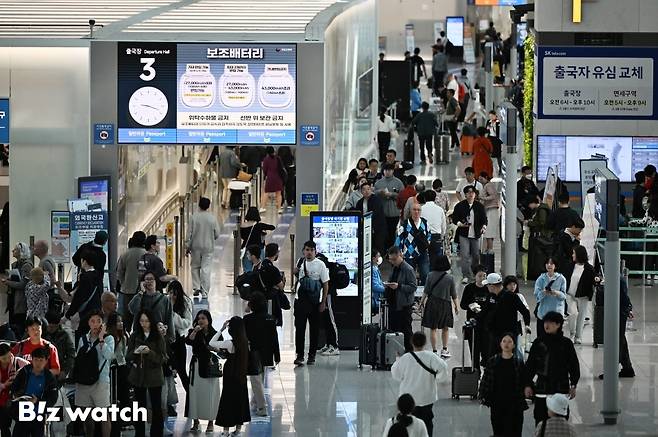 2025년 5월 인천국제공항 제1여객터미널 출국장 모습/사진=이명근 기자 qwe123@