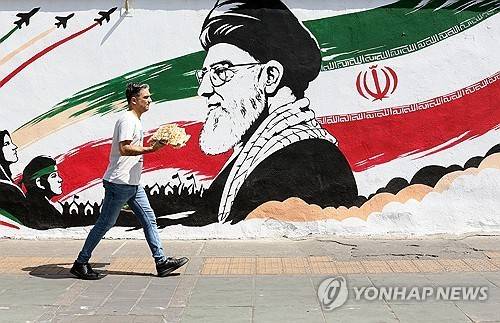 이란 수도 테헤란 거리 [EPA=연합뉴스. 재판매 및 DB 금지]
